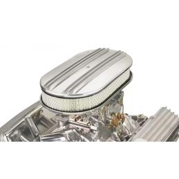 Filtro aria ovale 15" Alluminio lucidato