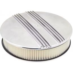 Round air filter 14" aluminum