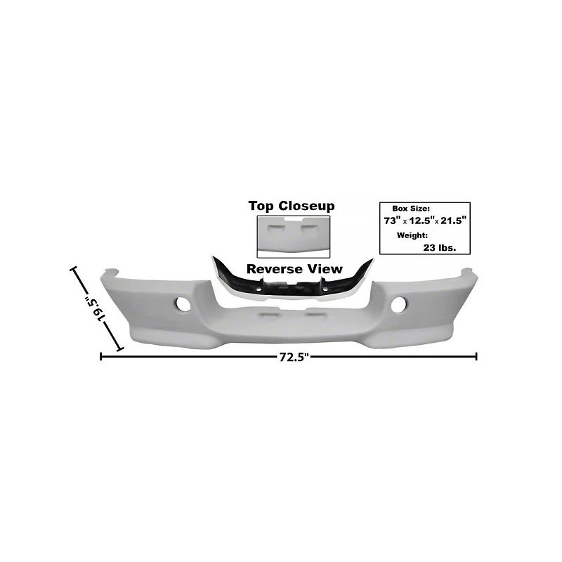 Dynacorn Eleanor GT500 Shelby zderzak przedni, plastik