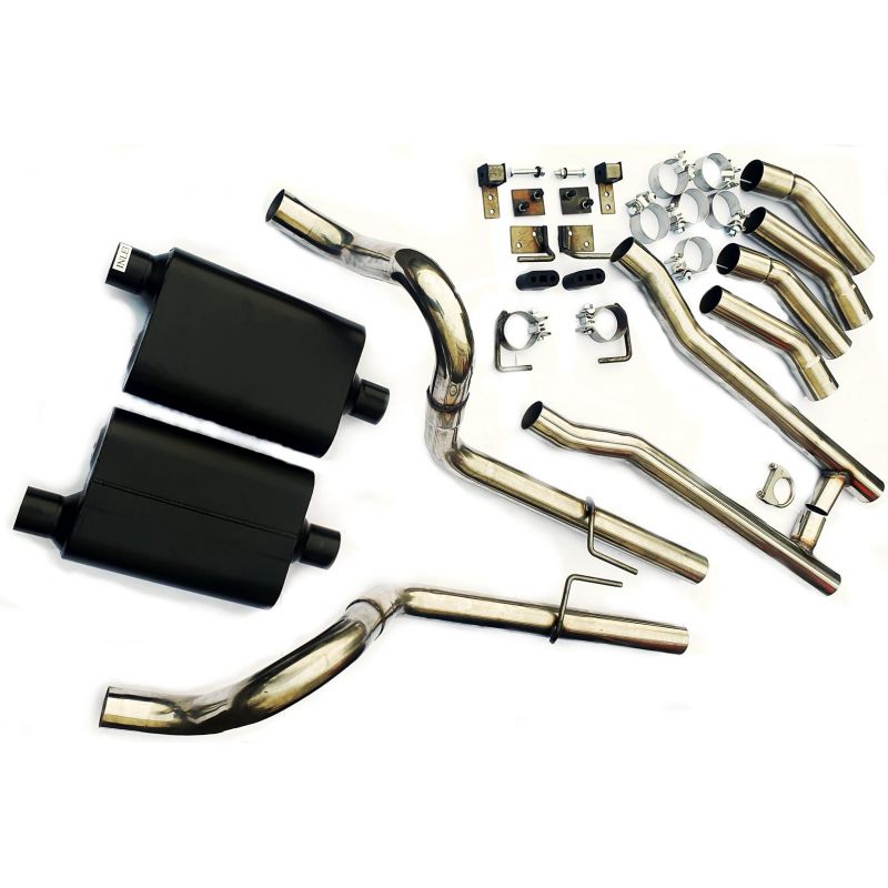 Exhaust system 2.5" stainless steel Flowmaster style 64-70