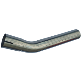 Tubo di scarico universale angolato da 2" in acciaio inox 36 cm
