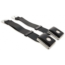 Seat belts 3-point original buckle black 64-73