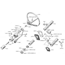Clip de fixation haut de colonne de direction 67-73