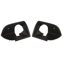 Maniglia per porta a conchiglia Deluxe nera (coppia) 71-73