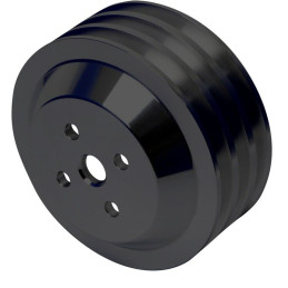 Water Pump Pulley 3V  (High Flow) Billet Black 390, 427, 428 67-73