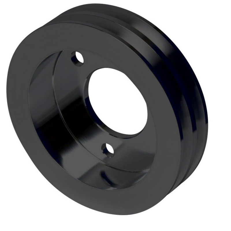 Pulley, 2 groove lower, black, 390 427 428 FE 67-73 Pulley, 2 groove lower, black, 390 427 428 FE 67-73