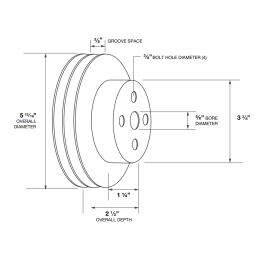 Pompa de apă cu disc de curea de două ori 67-70