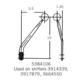 Hurst shift lever, for newer transmissions