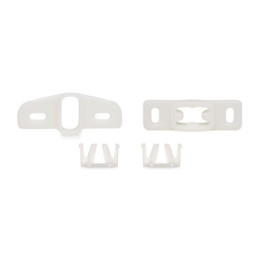 Plastic door glass guides 71-73
