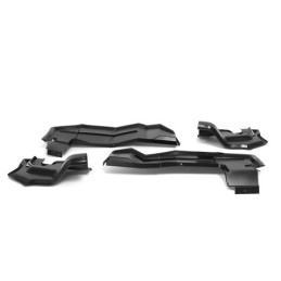 Front splash guards, set forming the wheel arch 71-73