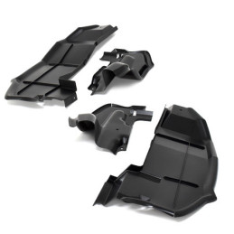 Front splash guards, set forming the wheel arch 71-73