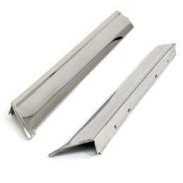 Windshield moldings, convertible, pair 64-68