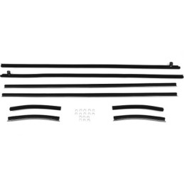 Scrapers, drainers, door glass gaskets, Cabrio 69-70