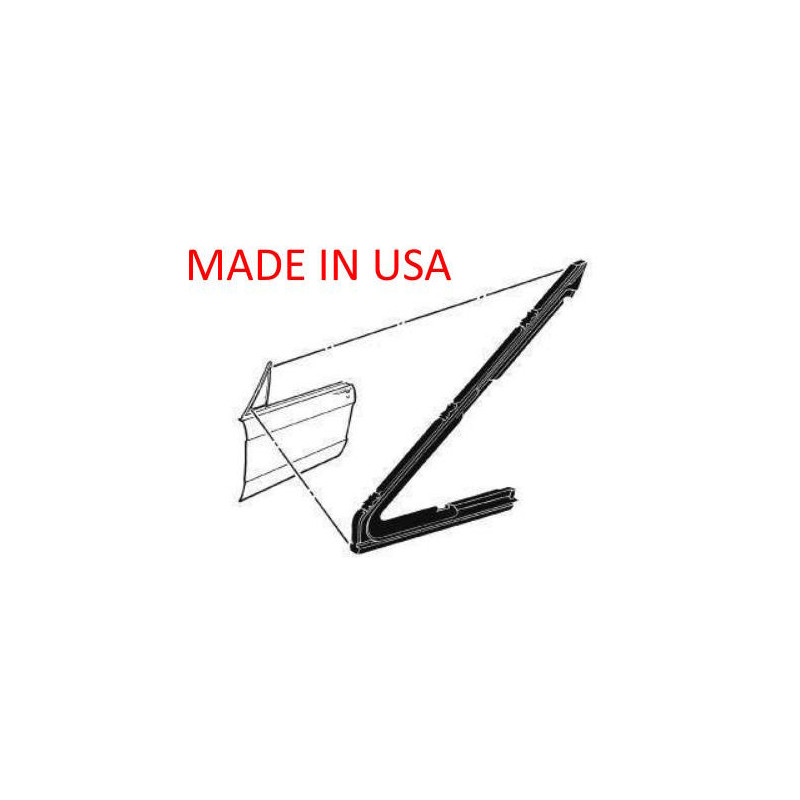 Triangle windshield gasket, left US 64-66 Triangle windshield gasket, left US 64-66