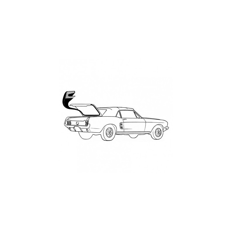 Trunk gasket Coupe and Cabrio 71-73 USA Trunk gasket Coupe and Cabrio 71-73 USA