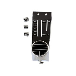 Grille de soufflage A/ C gauche, noire 67