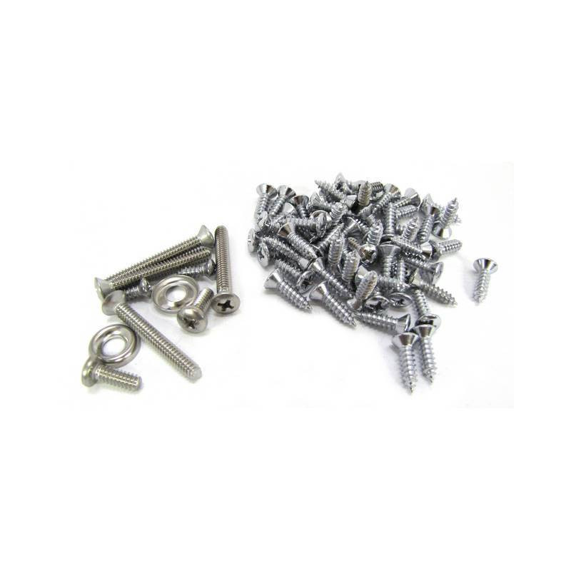 Juego de tornillos del tapizado del asiento abatible, Fastback 65-70 Juego de tornillos del tapizado del asiento abatible, Fastback 65-70