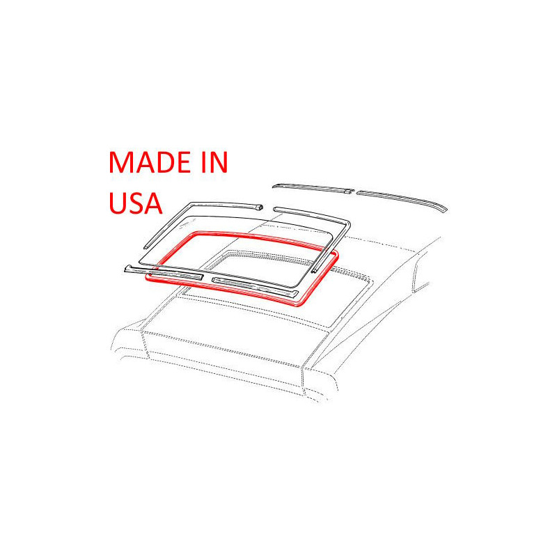 Rear window gasket - US production, Fastback 71-73 Rear window gasket - US production, Fastback 71-73