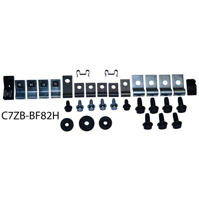 Gas & Brake Line Clip Kit V8 2piece fuel line Coupe (34) 67