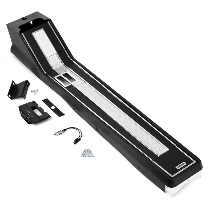 Center Console Automatic w/o AC black complete 64-66