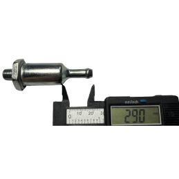 Kuro filtras įsuktas į originalų 64-73 Small Block ir L6 karbiuratorių