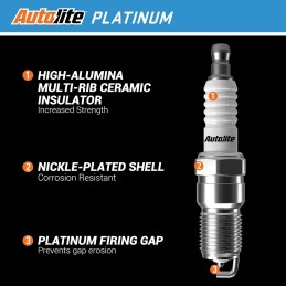Bougie d'allumage, platine Autolite P45