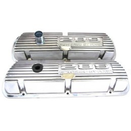 Capace de supapă 289, aluminiu lustruit 64-68