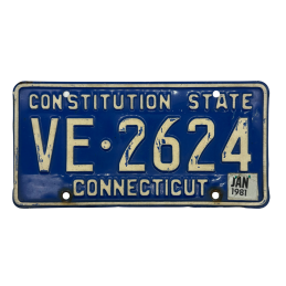 Connecticut license plate