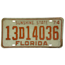 Florida license plate