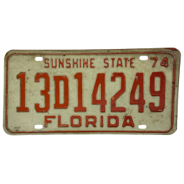Florida license plate