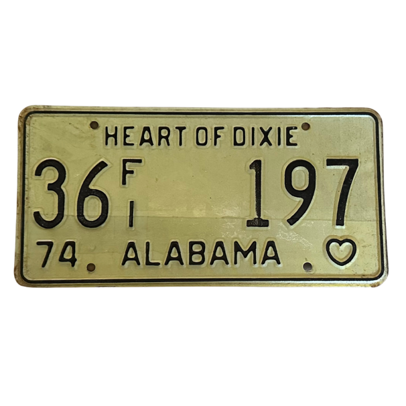 Alabama license plate Alabama license plate