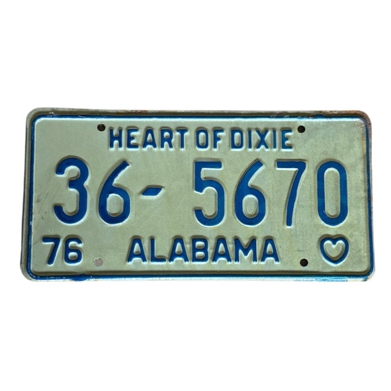 Alabama license plate Alabama license plate