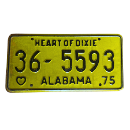 Alabama license plate