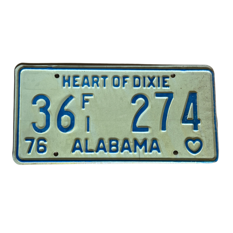 Tablica rejestracyjna Alabama Tablica rejestracyjna Alabama