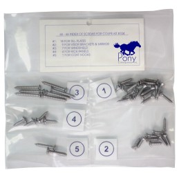 Interior screw set, Coupe 64-66