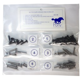 kit tornilleria interior coupe 69-70