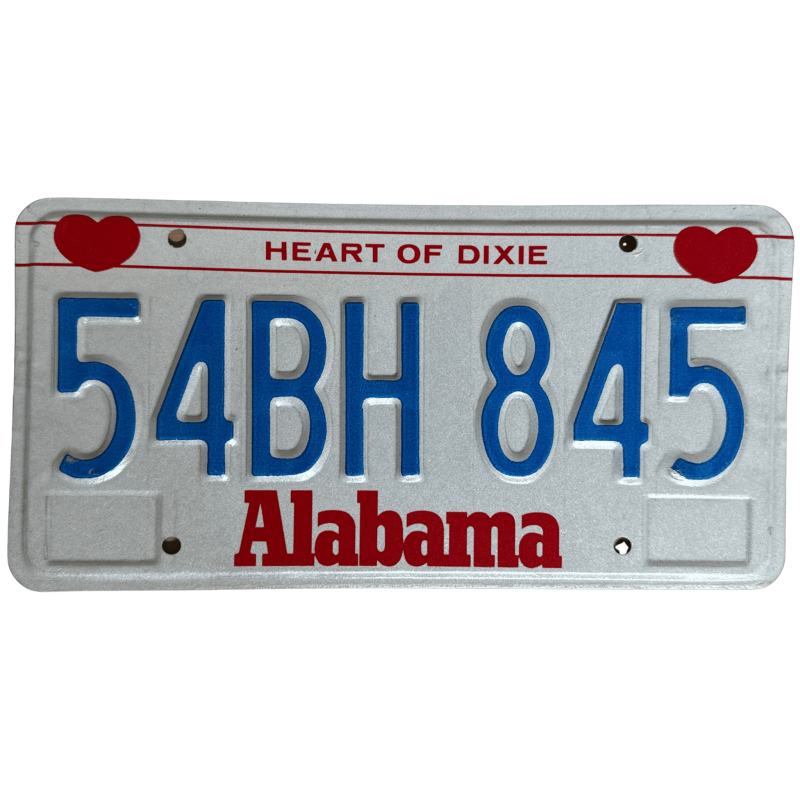 Placa de Alabama Placa de Alabama