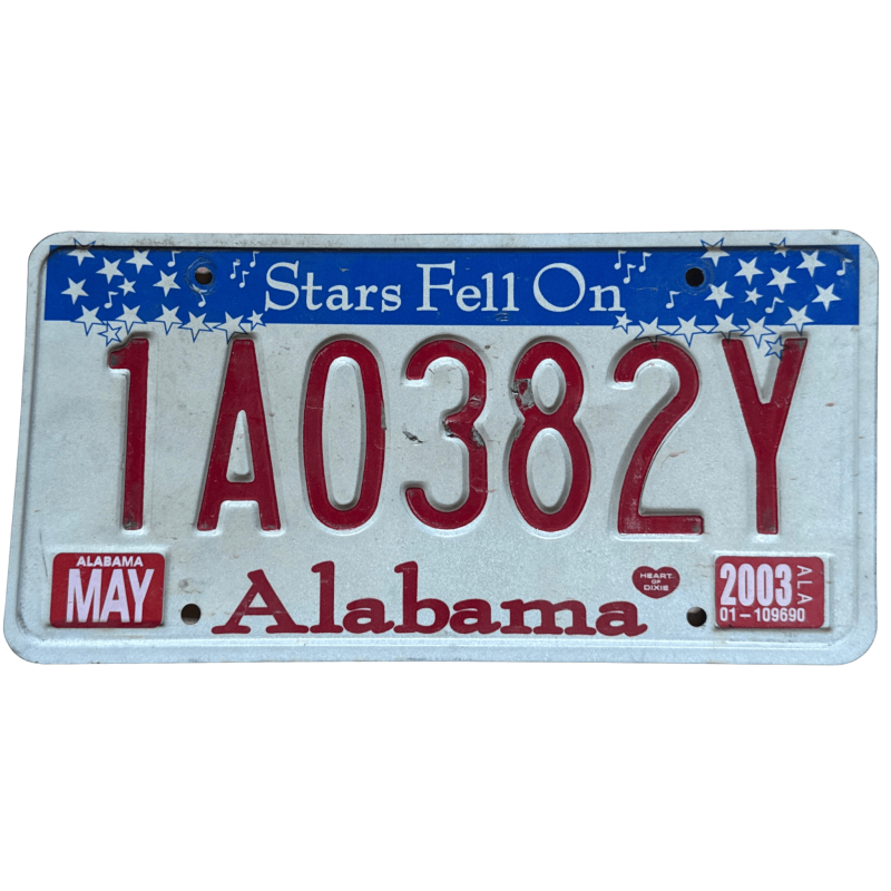 Tablica rejestracyjna Alabama