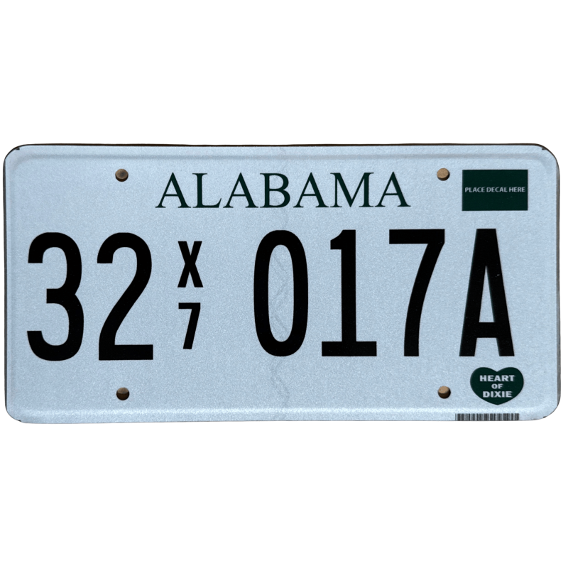 Tablica rejestracyjna Alabama Tablica rejestracyjna Alabama