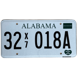 Tablica rejestracyjna Alabama