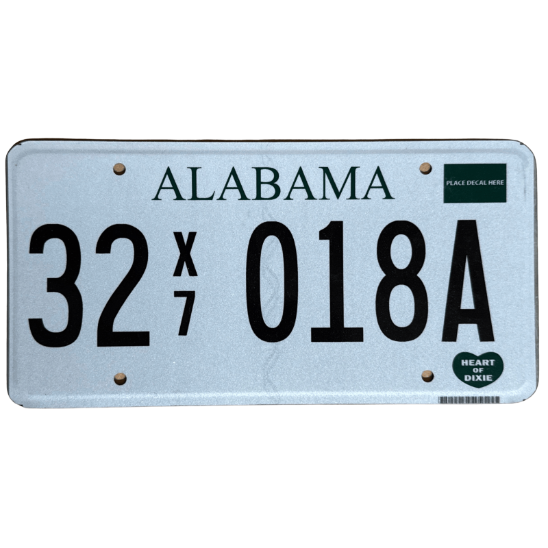 Tablica rejestracyjna Alabama