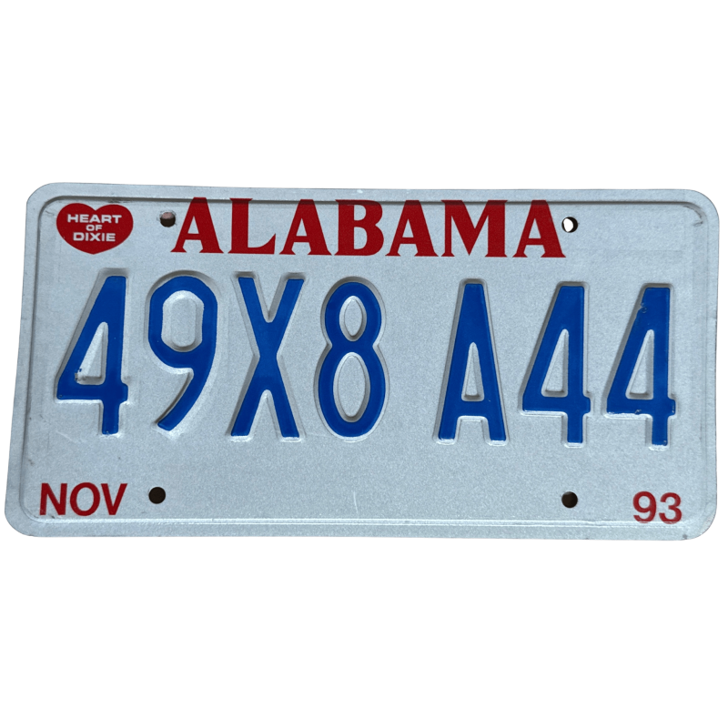 Tablica rejestracyjna Alabama Tablica rejestracyjna Alabama