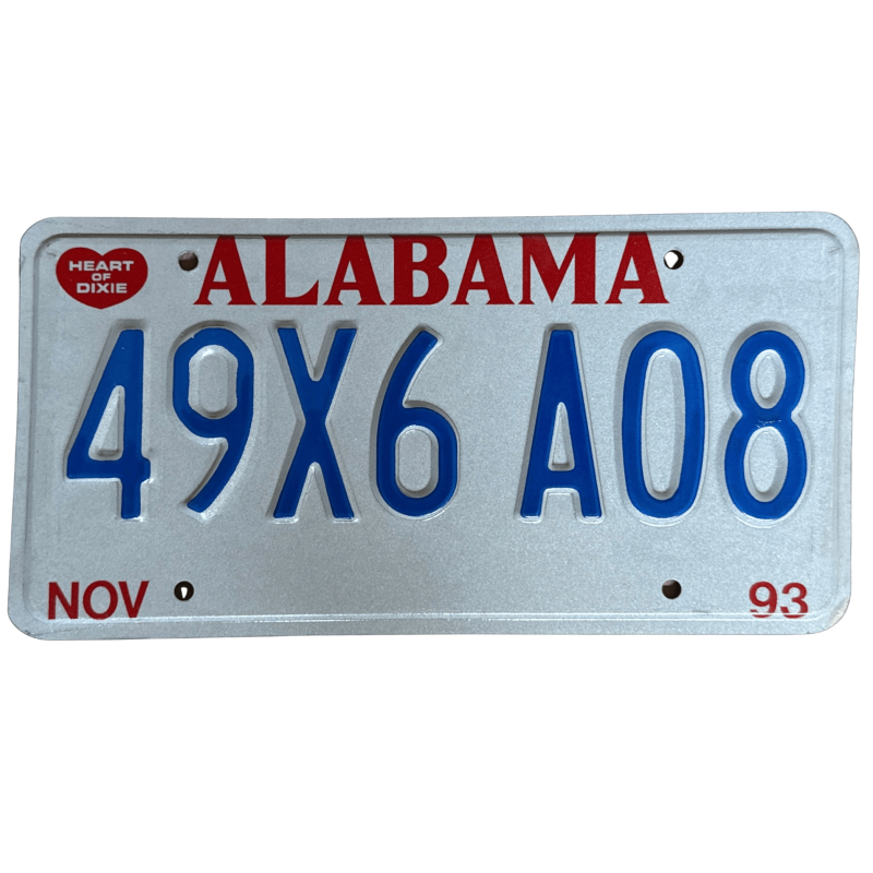 Tablica rejestracyjna Alabama Tablica rejestracyjna Alabama