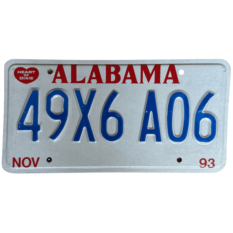 Tablica rejestracyjna Alabama Tablica rejestracyjna Alabama