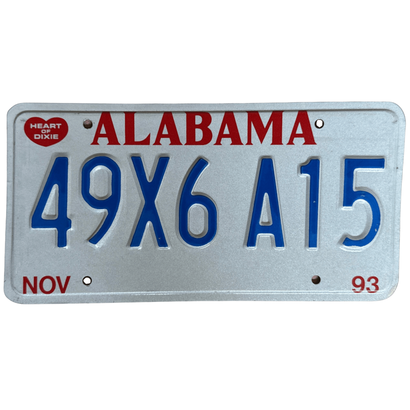 Tablica rejestracyjna Alabama Tablica rejestracyjna Alabama
