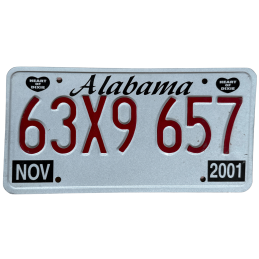 Tablica rejestracyjna Alabama