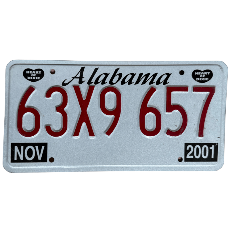 Tablica rejestracyjna Alabama