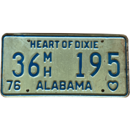 Tablica rejestracyjna Alabama
