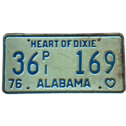 Tablica rejestracyjna Alabama