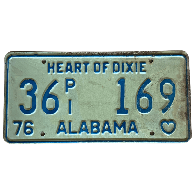 Placa de Alabama Placa de Alabama